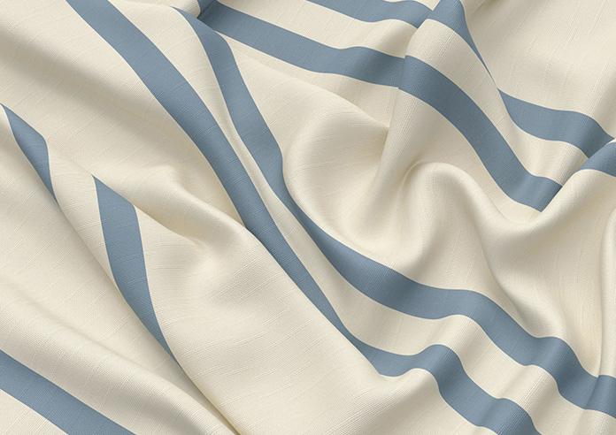 Adelaide, Winnies Stripe Raffs Blue - Twist&Fit Roman Blind - Image 4